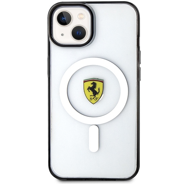 Etui Ferrari Outline MagSafe na iPhone 14 Plus - przezroczyste