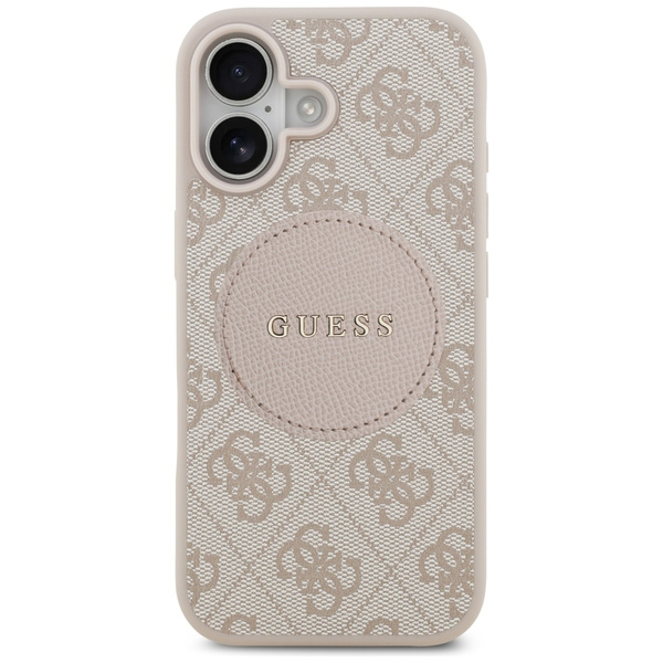 Etui Guess 4G Circle Classic Logo        MagSafe do iPhone 17 różowy