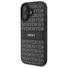 DKNY DKHCP16SPRTHSLK iPhone 16 6.1"      czarny/black hardcase Texture Pattern Tonal Stripe