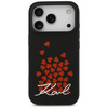 Etui Karl Lagerfeld Silicone Heart Sign  Logo MagSafe do iPhone 17 Pro czarny