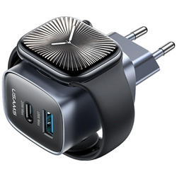 Ładowarka sieciowa USAMS CC293 T67 20W   iWatch 1xUSB-C 1xUSB-A tarnish