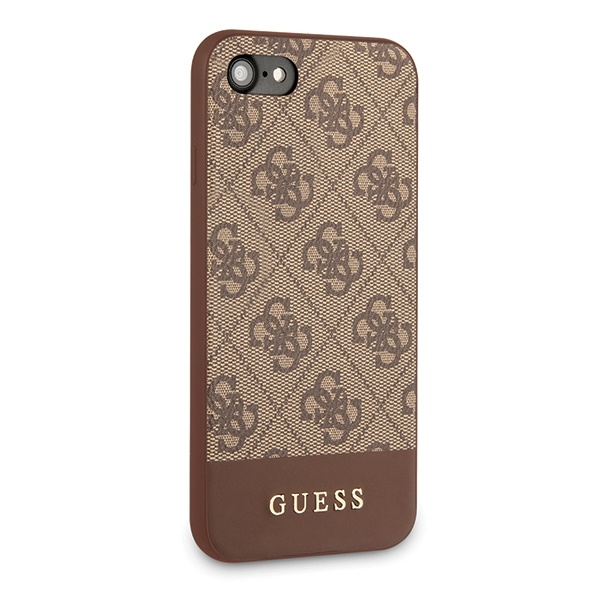 GUESS GUHCI8G4GBRB IPHONE 7/8/SE 2020/SE 2022 BRONAT/BROWN HARD CASE 4G STRIPE COLLECTION