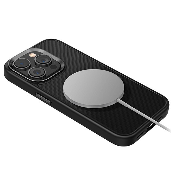 Etui UNIQ Keva Magclick Charging do iPhone 15 Pro Max - czarne