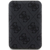 Guess Powerbank indukcyjny 15WGUPB5FP4EMGK 5000mAh czarny/black 4G Leather Metal Logo MagSafe