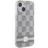 DKNY DKHMP15SHCPTSE iPhone 15 / 14 / 136.1" beżowy/beige hardcase IML Checkered Mono Pattern & Printed Stripes MagSafe