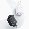 USAMS Ład. siec. 1xUSB-C ze zwijanym kablem USB-C Retractable PD+QC 20W Gan Fast Charging czarny/black YC Series CC233TC01 (US-CC233)