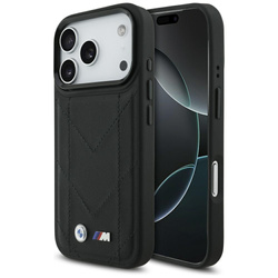 Etui BMW M Quilted Logo MagSafe do       iPhone 17 Pro czarny