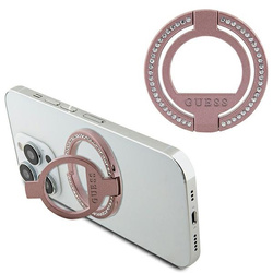 Guess MagSafe Ring stand GUMRSALDGPróżowy/pink Rhinestone