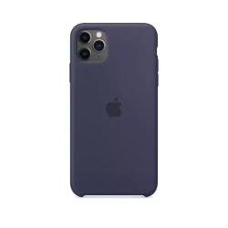 APPLE SILICONE CASE MWYW2ZM/A IPHONE 11 PRO MAX MIDNIGHT BLUE ORIGINAL SEAL