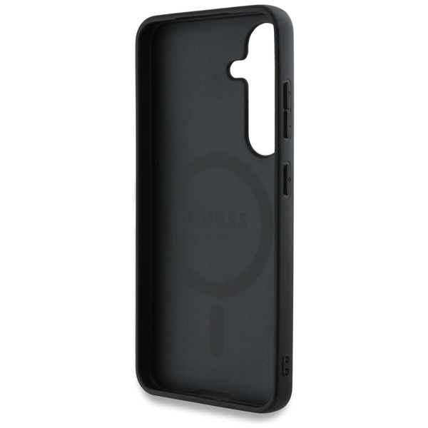 Etui Guess 4G Round Patch Classic Logo   MagSafe do Samsung Galaxy S25+ różowy