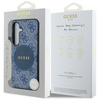 Etui Guess 4G Round Patch Classic Logo   MagSafe do Samsung Galaxy S25+ niebieski