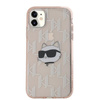 Karl Lagerfeld KLHCN61HKLPCHP iPhone 11 / Xr 6.1" różowy/pink hardcase IML Choupette Head & Monogram