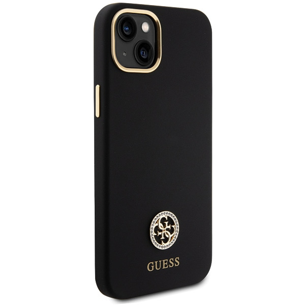 Guess GUHCP15M4DGPK iPhone 15 Plus/ 14 Plus 6.7" czarny/black hardcase Silicone Logo Strass 4G