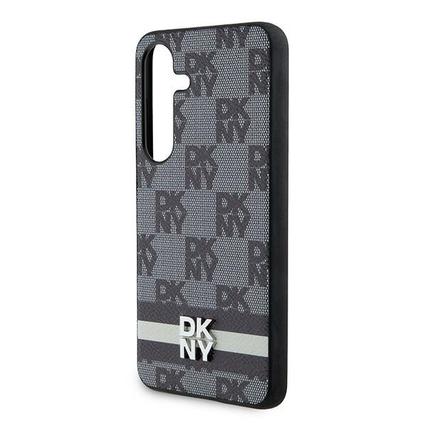 DKNY DKHCS24SPCPTSSK S24 S921czarny/black hardcase Leather Checkered Mono Pattern & Printed Stripes