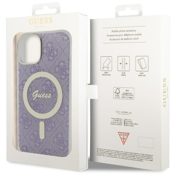 Guess GUHMP14SH4STU iPhone 14 / 15 / 136.1" purpurowy/purple hardcase 4G MagSafe