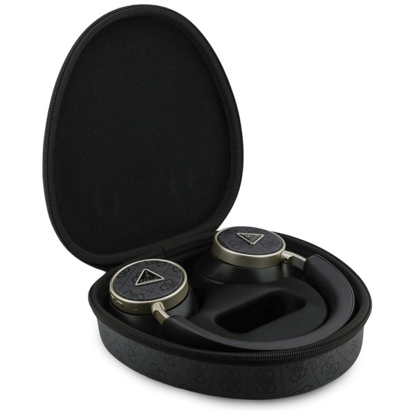 Słuchawki nauszne Guess 4G Triangle Logo Bluetooth ENC czarny