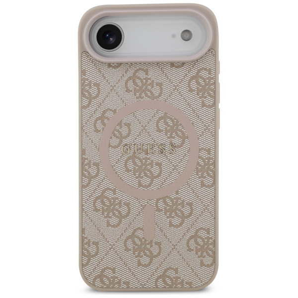 Etui Guess 4G Ring Classic Logo MagSafe  do iPhone Air różowy