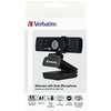 Verbatim Kamera internetowa z mikrofonemFull HD 1080p AWC-03 czarny/black 49580