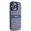 DKNY DKHCP15LPRTHSLB iPhone 15 Pro6.1" niebieski/blue hardcase Leather Mono Stripe & Metal Logo