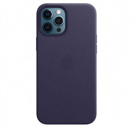 APPLE LEATHER  CASE MJYT3ZM/A IPHONE 12 PRO MAX DEEP VIOLET ORIGINAL SEAL 