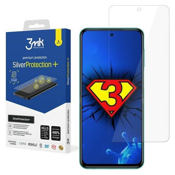 3MK SILVER PROTECT+ XIAOMI REDMI NOTE 9S ANTYMIKROBE FOIL MOUNTED WET