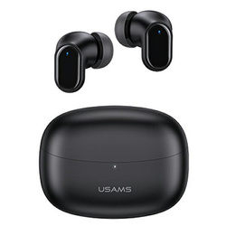 USAMS SŁUCHAWKI BLUETOOTH 5.1 TWS BH SERIES BEZPRZEWODOWE CZARNY /BLACK BHUBH01