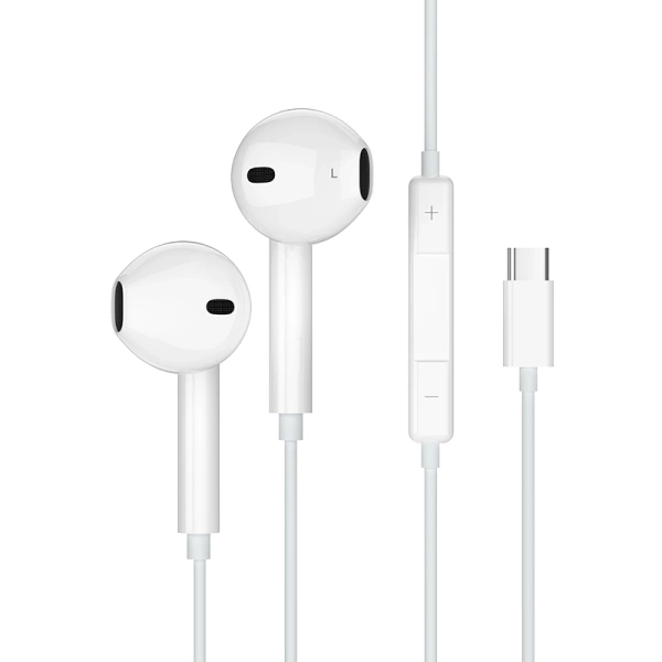 JELLICO słuchawki przewodowe EP2A USB-C z mikrofonem 1.2M Biały