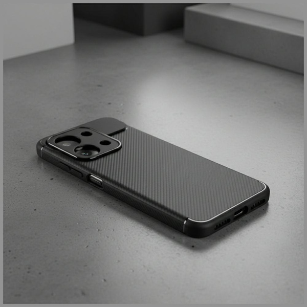 Etui Beline Carbon Armor do Xiaomi Redmi 15C czarny