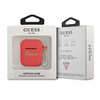 Guess GUA2LSCHSR AirPods 1/2 cover czerwony/red Silicone Charm Heart Collection