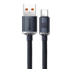 Baseus Crystal Shine Series cable USB cable for fast charging and data transfer USB Type A - USB Type C 100W 1.2m black (CAJY000401)