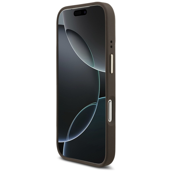 Etui Guess 4G z portfelem Magsafe do     iPhone 17 Pro brązowy