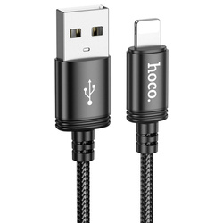 Kabel USB A do Lightning Hoco 2,4A 3 m X91 czarny