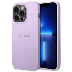 Guess GUHCP14LPSASBPU iPhone 14 Pro6,1" fioletowy/purple Saffiano Strap