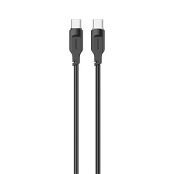 USAMS KABEL USB-C NA USB-C PD FAST CHARGING 1,2M 100W LITHE SERIES CZARNY /BLACK SJ567USB01(US-SJ567)