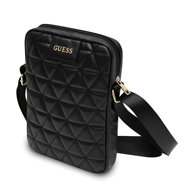 Guess Torba GUTB10QLBK 10" czarna/blackQuilted Tablet Bag