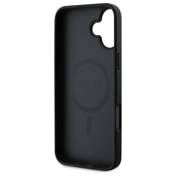 Guess GUHMP16SPSAHMCK iPhone 16 6.1"     czarny/black hardcase Saffiano Classic Logo MagSafe