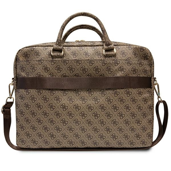 Guess Torba GUCB15P4RPSW 16" brązowy/brown 4G Printed Stripes
