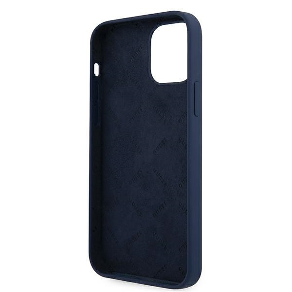 Guess GUHCP12LLSVSBL iPhone 12 Pro Max6,7" niebieski/blue hardcase Script Vintage
