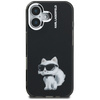 Etui Karl Lagerfeld IML Aquarelle        Choupette & Logo do iPhone 16 czarny