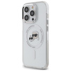 Karl Lagerfeld KLHMP14XHLSKCH iPhone 14 Pro Max 6.7" biały/white hardcase IML Metal Karl&Choupette Head MagSafe