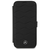 Mercedes MEBKP16X23RWRSK iPhone 16 Pro    Max 6.9" czarny/black bookcase MB Waves Leather