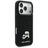 Etui Karl Lagerfeld Rhinestones          Karl&Choupette Pin do iPhone 17 Pro czarny