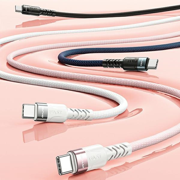 AWEI kabel CL-166T USB-C na USB-C magnetyczny czarny/black