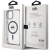 Etui Karl Lagerfeld IML Karl's Head MagSafe do iPhone 15 - przezroczyste