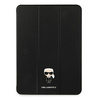 Etui Karl Lagerfeld Saffiano Ikonic Karl na iPad 12.9" Pro 2021 - czarne