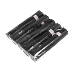 Plastic dog waste bags, 10 rolls, black