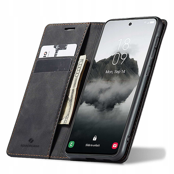 Spacecase Etui Wallet Galaxy S24 FE Black
