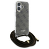 Guess GUHCP16SHC4SEW iPhone 16 6.1"      brązowy/brown hardcase Crossbody Cord 4G Print