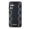 DKNY DKHMS24SPCPVSLK S24 S921czarny/black hardcase Leather Checkered Mono Pattern MagSafe