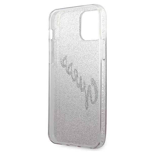 Guess GUHCP12SPCUGLSPI iPhone 12 mini5,4" różowy/pink hardcase Glitter Gradient Script